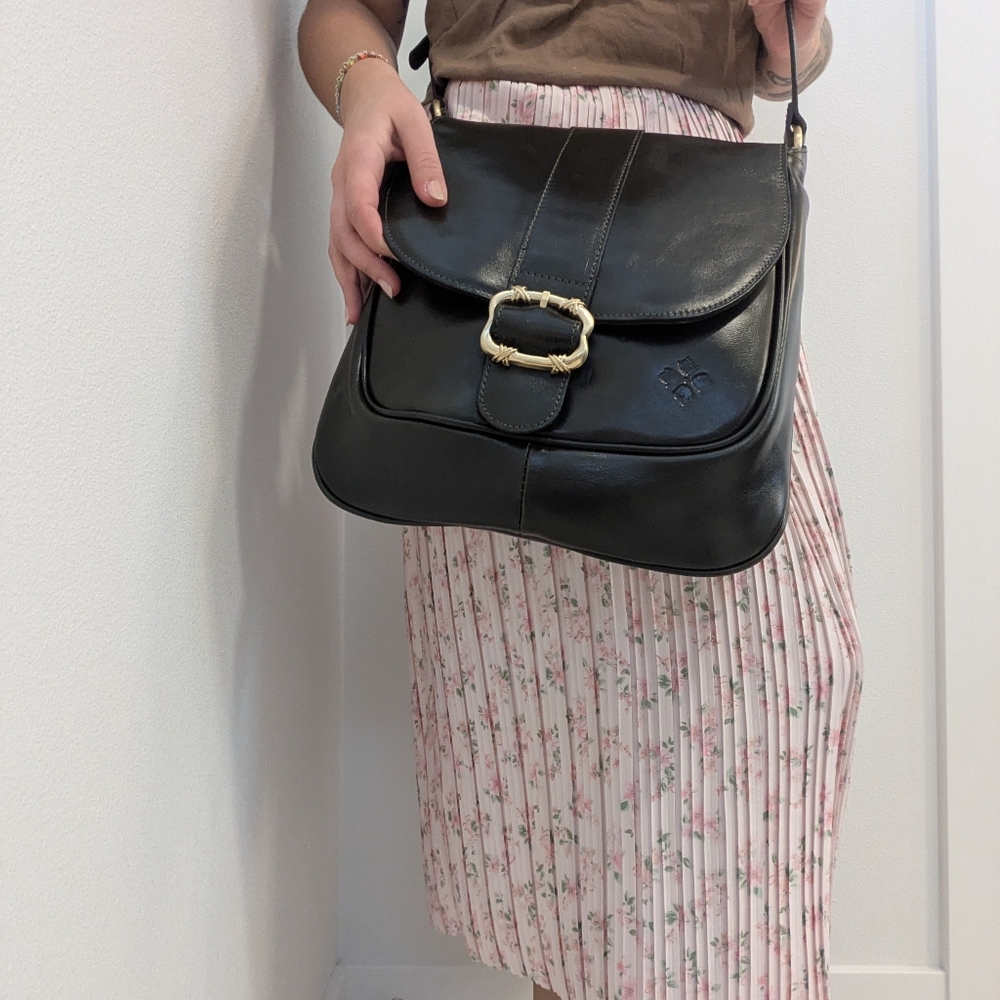 Roana N/S Belted Leather Crossbody | Olive Green